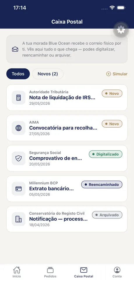 Приложение Blue Ocean — цифровой почтовый ящик для бумажной почты